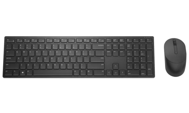 Dell | Pro Keyboard and Mouse (RTL BOX) | KM5221W | Keyboard and Mouse Set | Wireless | Batteries included | Wireless connection | US | Black