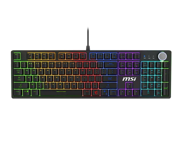 MSI FORGE GK320 RED US | Gaming keyboard | Wired | US | Mechanical RED Switches