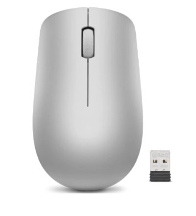 Wireless Mouse, 530, Optical Mouse, 2.4 GHz Wireless via Nano USB, Platinum Grey, 1 year(s)