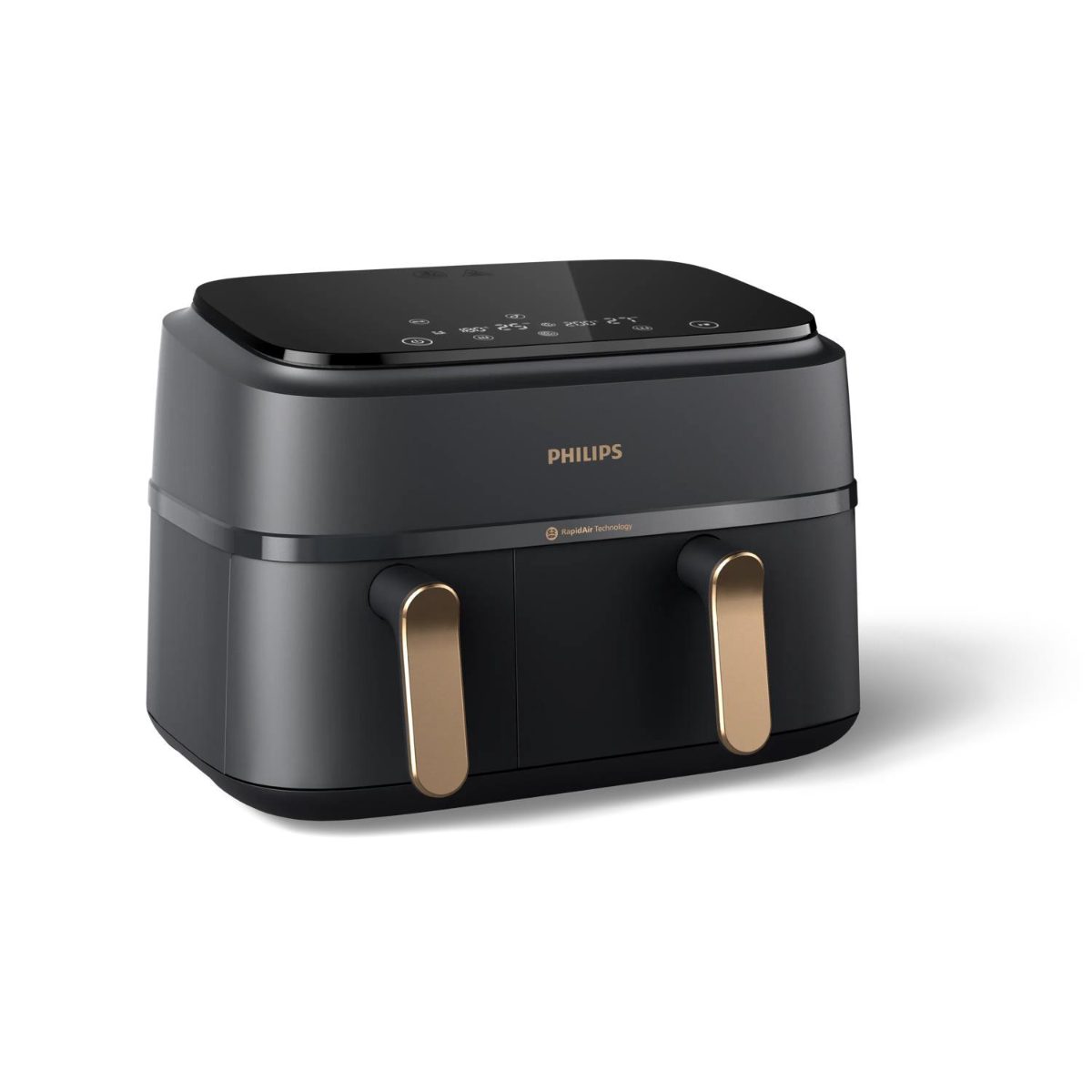 Philips Airfryer, NA352/00, Power 2750 W, Capacity 9 L, Rapid Air technology, Charcoal Grey/Copper