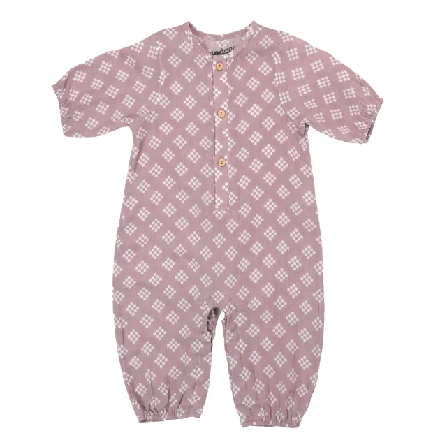 Lodger Jumper Tribe Muslin mazuļu rāpulis bez pēdiņām, Rose, 74 cm
