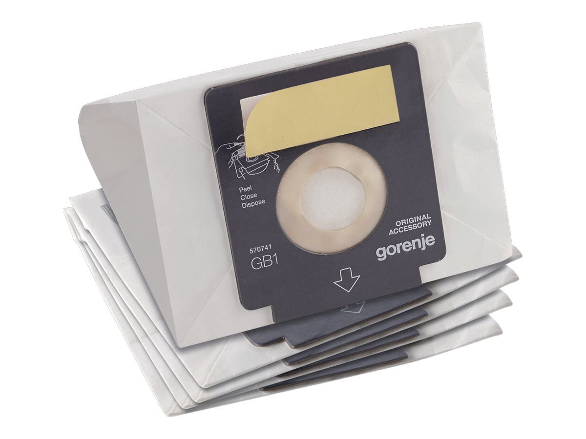 Vacuum cleaner paper bags, 5pcs, GB1PBU