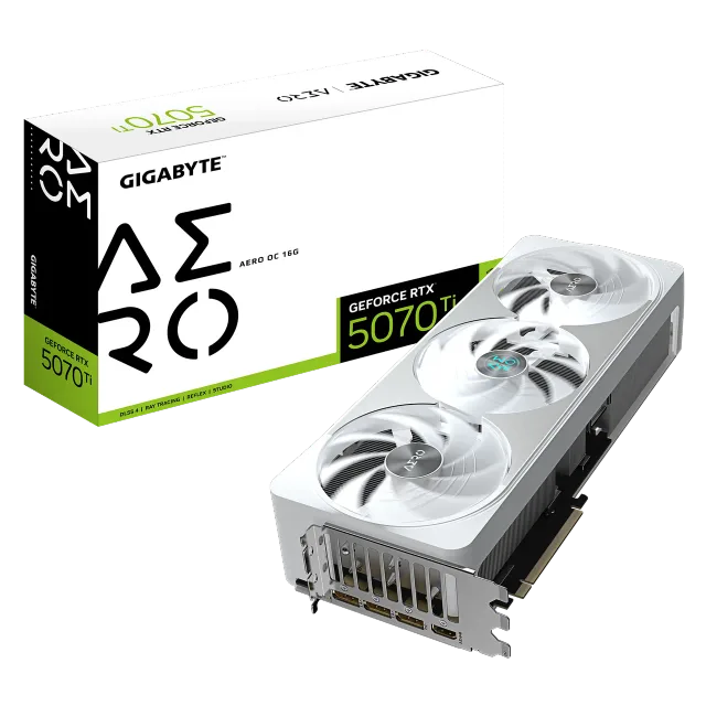 Gigabyte GeForce RTX 5070 Ti AERO OC 16G | NVIDIA | 16 GB | GeForce RTX 5070 Ti | HDMI ports quantity 1 | PCI-E 5.0