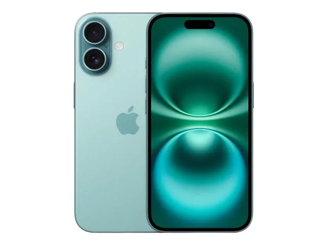 Apple | iPhone 16 | Teal | 6.1 " | Super Retina XDR display | 2556 x 1179 pixels | A18 | Internal RAM 8 GB | 128 GB | Dual SIM | 4G | Main camera resolution 48+12 MP | Secondary camera resolution 12 MP | iOS | 18