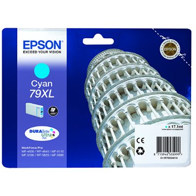 Epson 79XL, C13T79024010, Inkjet cartridge, Cyan