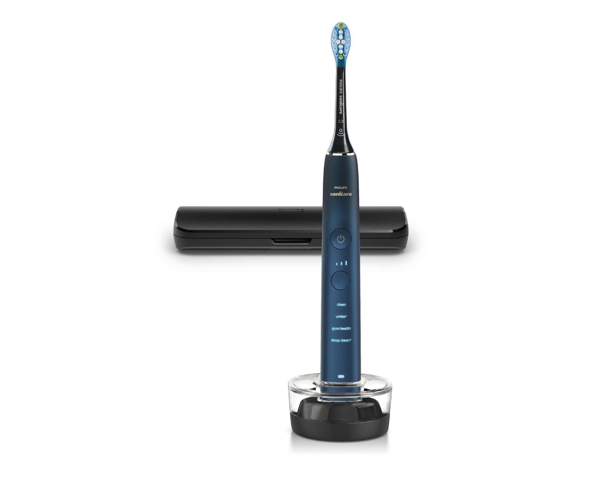 Philips HX9911/88 Philips Sonicare DiamondClean 9000 Electric toothbrush with app, Blue, Philips, Electric Toothbrush with app, HX9911/88 Sonicare DiamondClean 9000, Rechargeable, For adults, Number of brush heads included 1, Number of teeth brushing modes 4, Sonic technology, Dark Blue