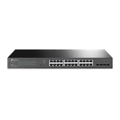 JetStream 28-Port Gigabit Smart Switch, TL-SG2428P, Web Managed, Rackmountable, SFP ports quantity 4, PoE+ ports quantity 24, Power supply type Single