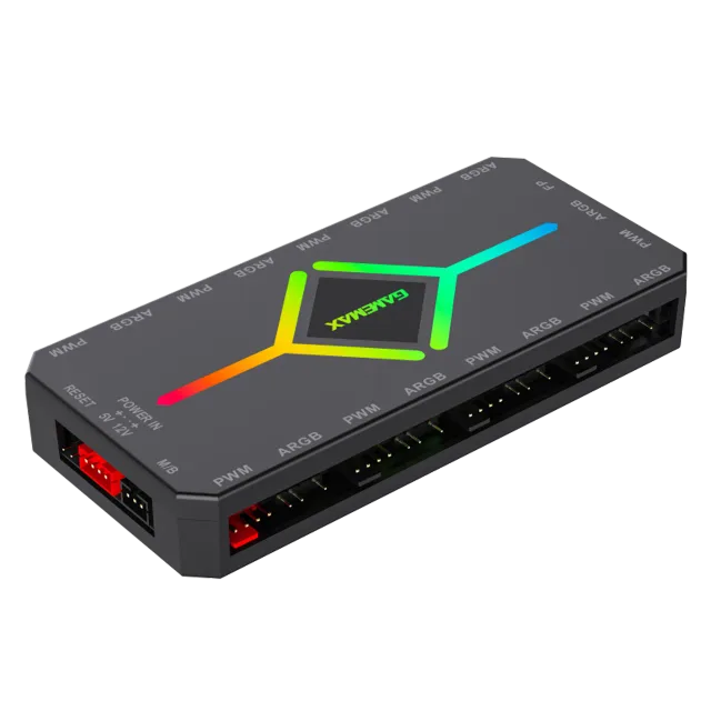 Gamemax | V4.0 ARGB PWM HUB BK | Hub for Gaming Chassis