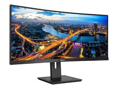 Curved UltraWide, 345B1C, 34  ", VA, WQHD, 21:9, 100 Hz, 5 ms, 3440 x 1440, 300   cd/m², HDMI ports quantity 1, Black, Warranty 24 month(s)