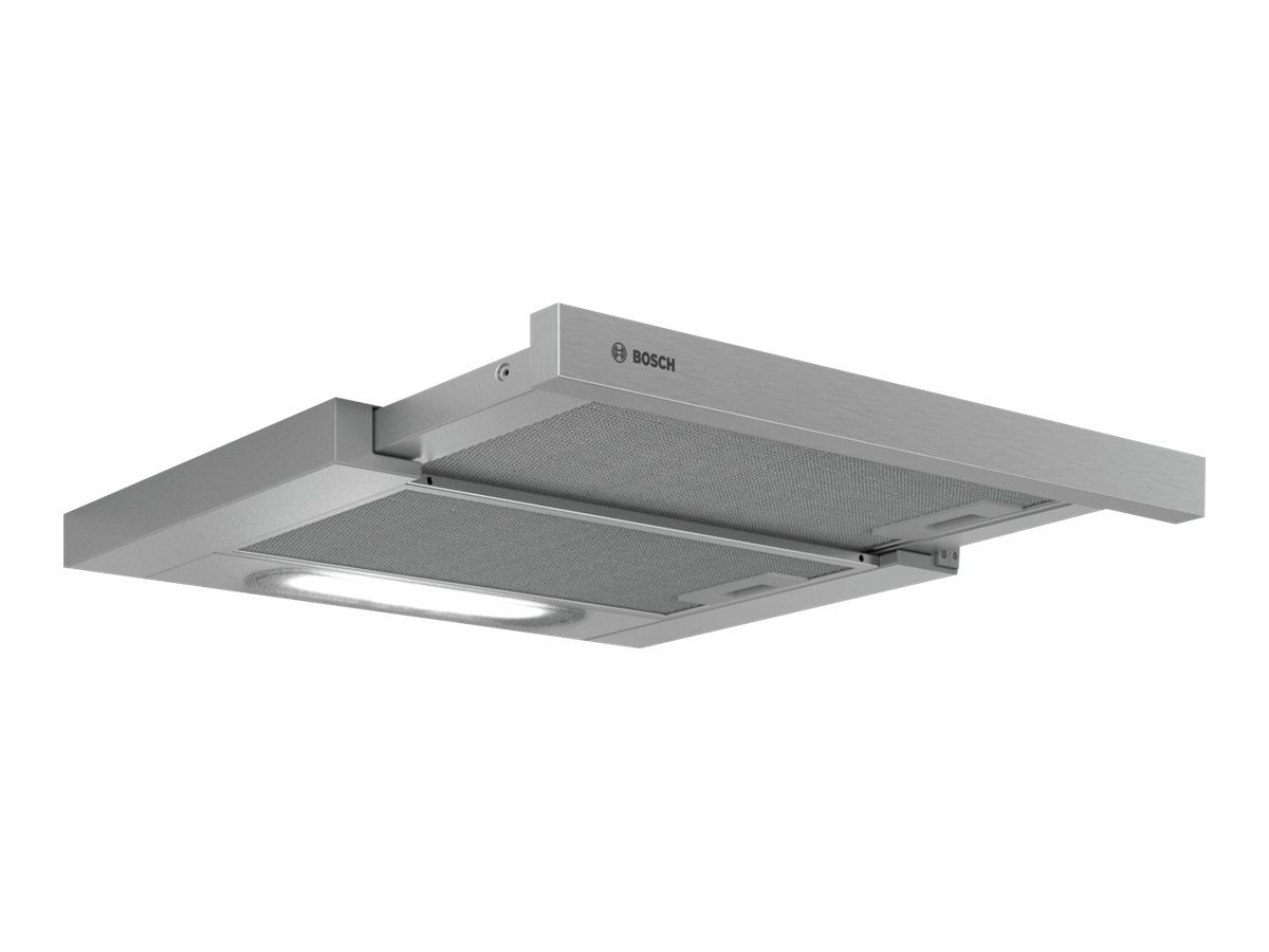 Hood, DFT63AC50 Series 4, Telescopic, Energy efficiency class D, Width 60 cm, 368 m³/h, Mechanical, LED, Silver