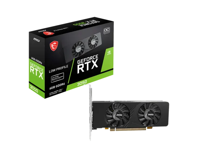 MSI GeForce RTX 3050 LP E 6G OC | NVIDIA | 6 GB | GeForce RTX 3050 | GDDR6 | HDMI ports quantity 2 | PCI Express Gen 4 x16 (uses x8)