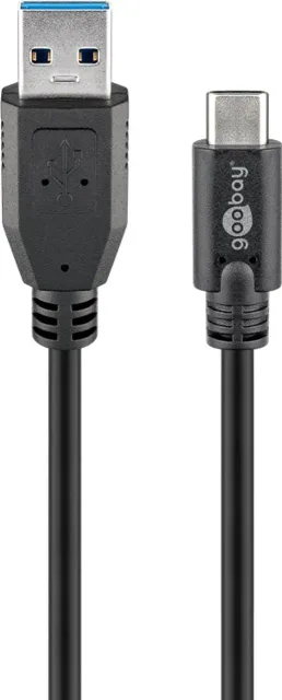 Goobay | Round cable | Sync & Charge Super Speed USB-C to USB A 3.0 charging cable | 67999 | USB 3.0 male (type A) | USB-C male