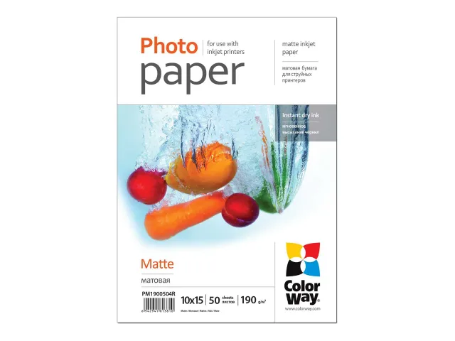 Matte Photo Paper | 190 g/m² | 10x15