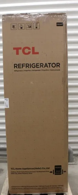 SALE OUT. TCL Refrigerator | RP340BSD1 | Energy efficiency class D | Free standing | Combi | Height 185 cm | No Frost system | Fridge net capacity 223 L | Freezer net capacity 117 L | Display | 35 dB | Grey | DAMAGED PACKAGING, DENT ON DOOR AND TOP