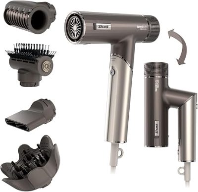 Shark SpeedStyle Pro FLEX 4-in-1 matu fēns, 1700 W, sudraba
