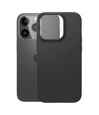 Biodegradable Case, Back protection, Apple, iPhone 14 Pro, Bio-based plastic, Black, Wireless charging compatible; Military Grade Standard; 100% compostable