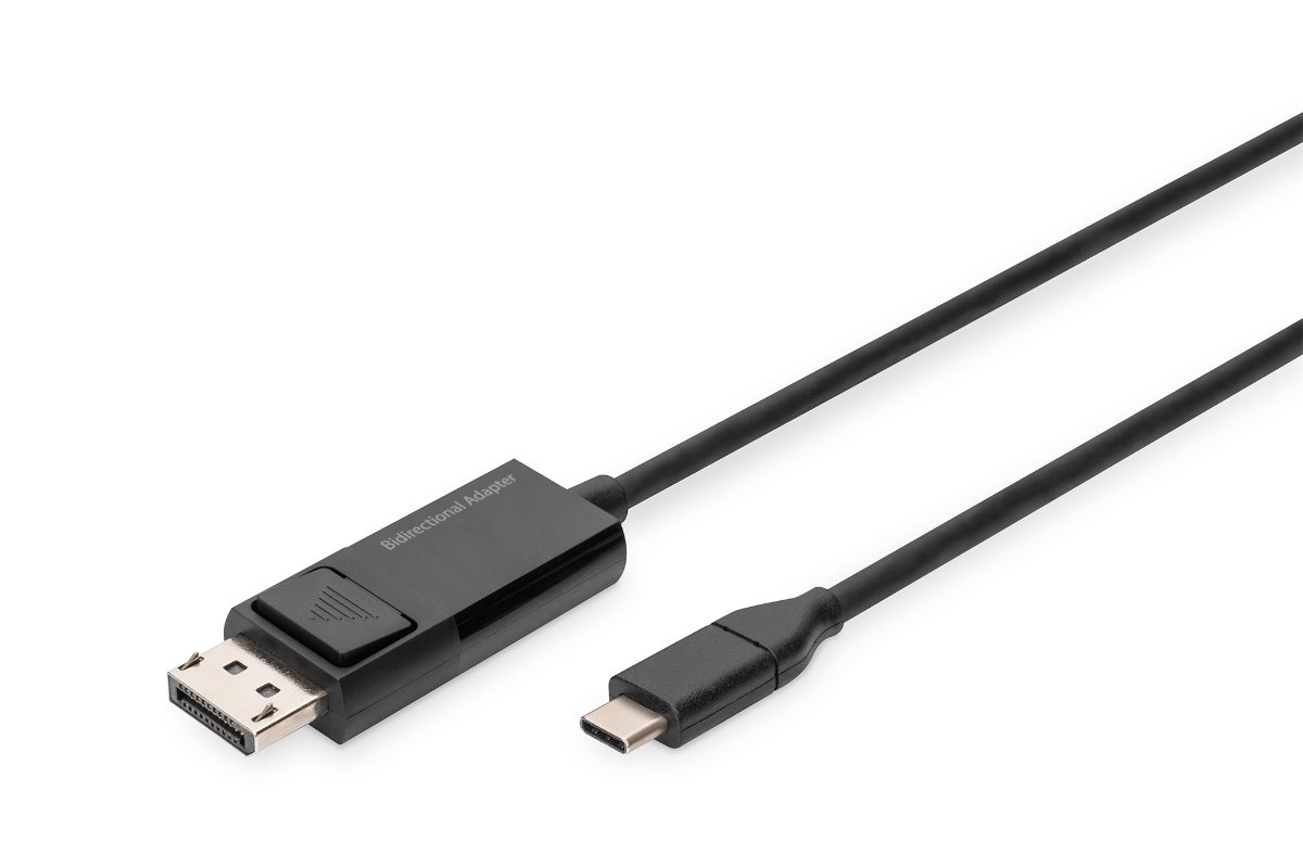 Bi-Directional Adapter Cable 2 m, AK-300334-020-S, USB Type C to DisplayPort