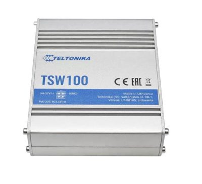 Switch, TELTONIKA, TSW100000000, PoE+ ports 4, 120 Watts, TSW100