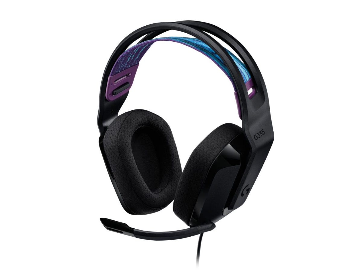 Logitech Gaming Headset, G335, 3.5 mm, Full size, Microphone, Black