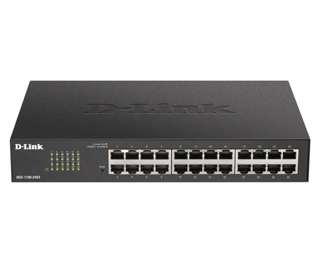 D-Link | Smart Switch | DGS-1100-24V2 | Managed | Desktop | Gigabit Ethernet (copper) ports quantity 24 | Power supply type 100 to 240 V AC, 50 to 60 Hz Internal