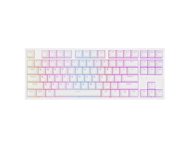 Genesis | THOR 404 TKL | Mechanical Gaming Keyboard | Wired | US | Gateron Yellow Pro | White | RGB