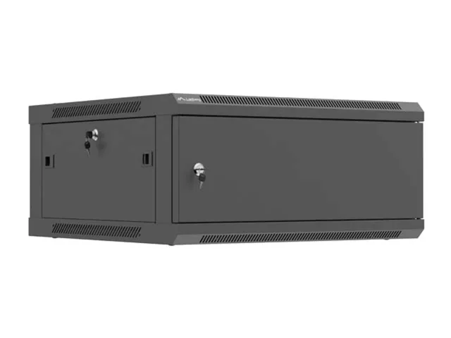Lanberg Wall mounted installation cabinet 19" 4U 600X600 | WF01-6604-00B | Black
