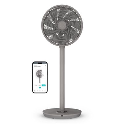 Duux Smart Fan, Whisper Flex 2, Stand Fan, 21 W, Diameter 34 cm, Number of speeds 30, Oscillation, Remote control, Grey
