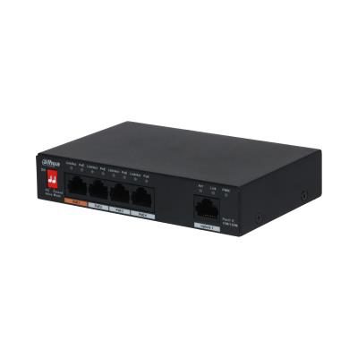 Switch, DAHUA, PFS3005-4ET-60-V2, Desktop/pedestal, PoE ports 4, 60 Watts, DH-PFS3005-4ET-60-V2