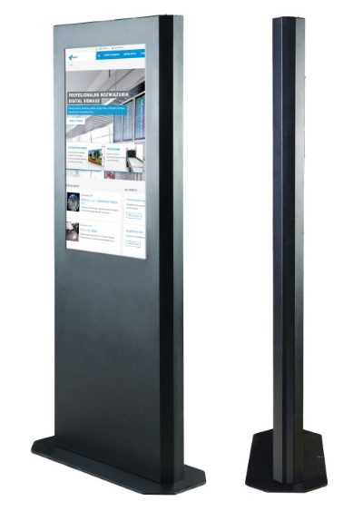 EDBAK Floor stand, IDS07.49 Indoor Infokiosk Without Glass for 49" Monitor, Black