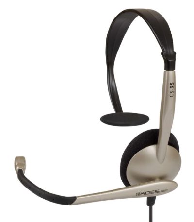 Headphones, CS95, Wired, On-Ear, Microphone, Black/Gold