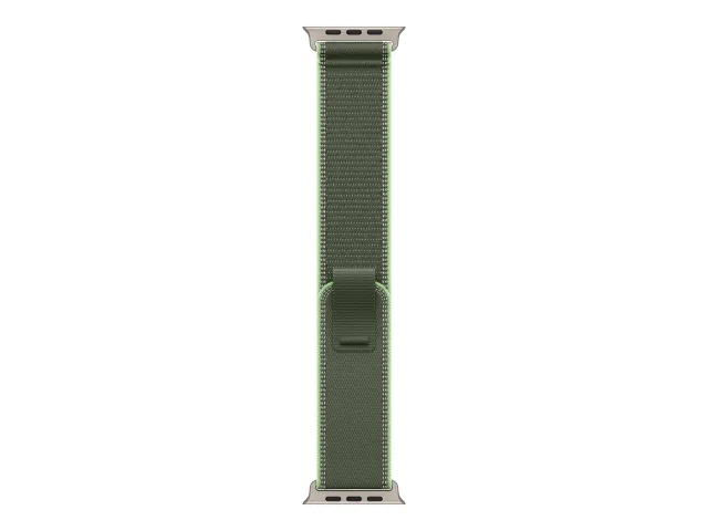 Apple 49mm Green/Neon Trail Loop - S/M - Natural Titanium Finish | Apple
