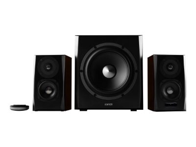 Old School Style Modern Sound Bluetooth Speaker, S350DB, Bluetooth, Wireless connection, Dark Brown/Black, 150 W