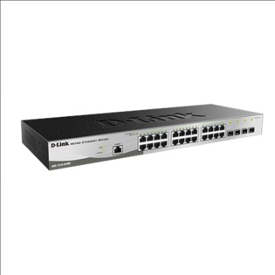 Metro Ethernet Switch, DGS-1210-28/ME, Managed L2, Rack mountable, Gigabit Ethernet (copper) ports quantity 24, SFP ports quantity 4, Power supply type Single, 24 month(s)