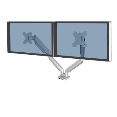 MONITOR ACC ARM DUAL/SILVER 8056501 FELLOWES