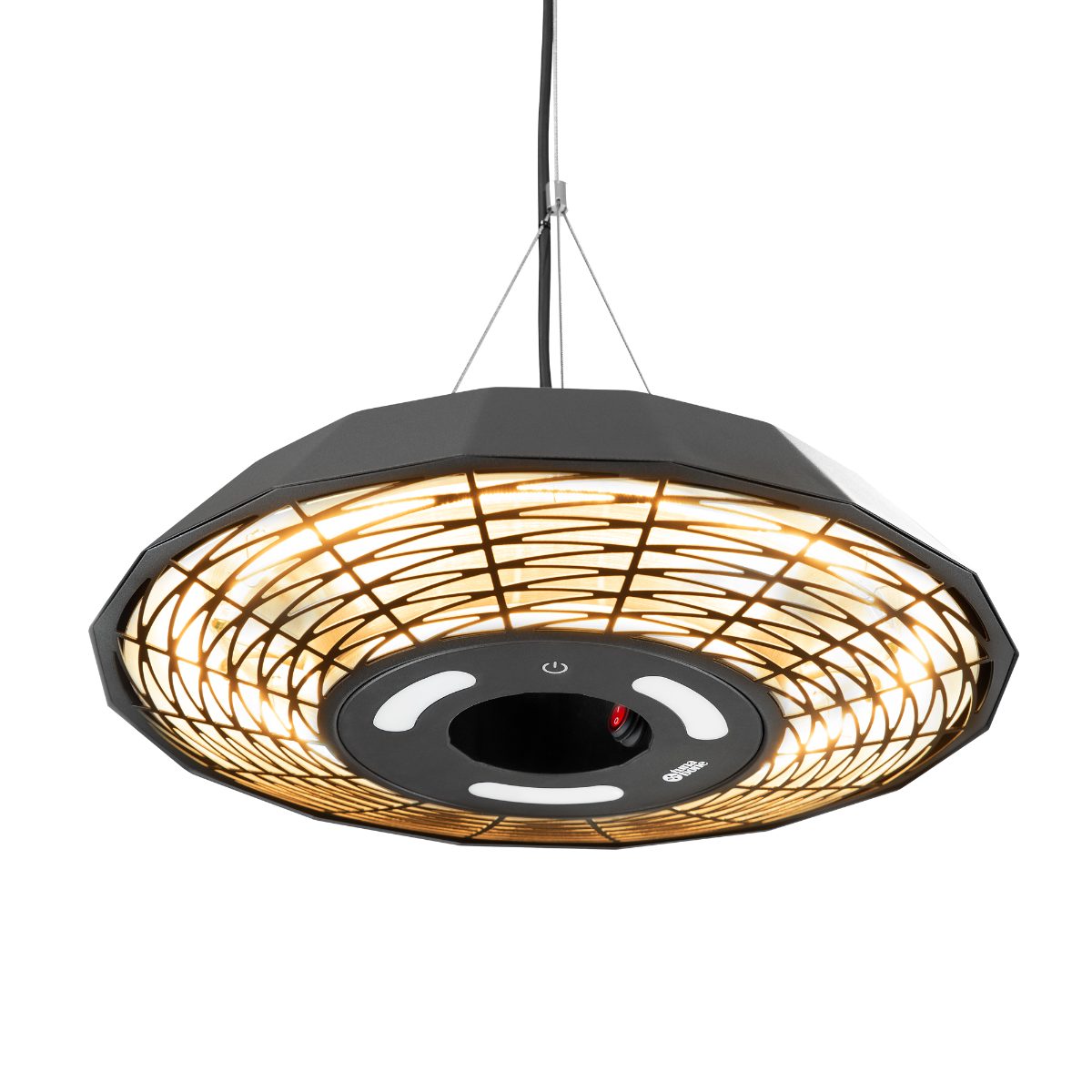 Electric Ceiling Infrared Patio Heater, TB2068C-01, Patio heater, 2000 W, Number of power levels 1, Suitable for rooms up to 20 m², Black, IP45