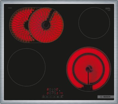 Hob, PKN645BB2E Series 4, Vitroceramic, Number of burners/cooking zones 4, Touch, Timer, Black