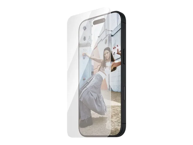 PanzerGlass Screen protector | Apple | iPhone 16 Plus | Glass | Transparent | Ultra-Wide Fit