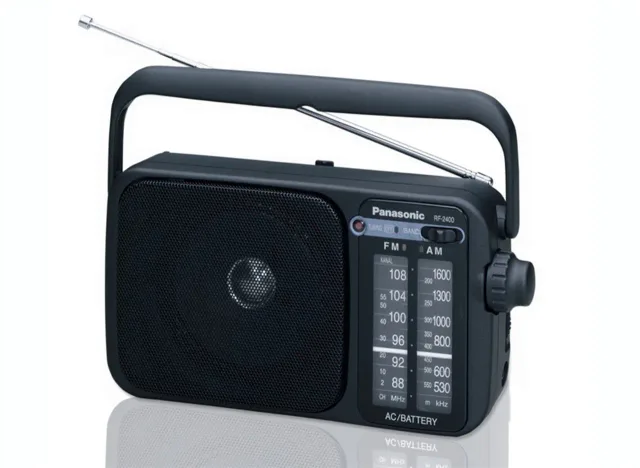 Panasonic portatīvais radio, melns