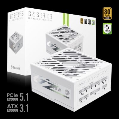 Gamemax PSU, GZ 850G WH, 850 W, Gold, White, Full Modular