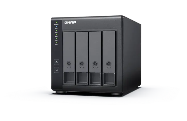 QNAP | 4-Bay | TR-004 | Up to 4 HDD/SSD Hot-Swap | Micro processor with hardware RAID
