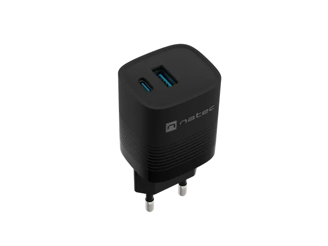 Natec Ribera USB Charger, 1x USB-A, 1x USB-C, 300 W | NUC-2141