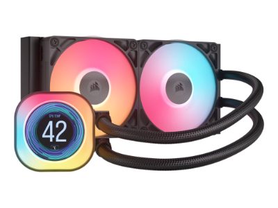 Liquid CPU Cooler, iCUE LINK TITAN 240 RX LCD, Intel, AMD