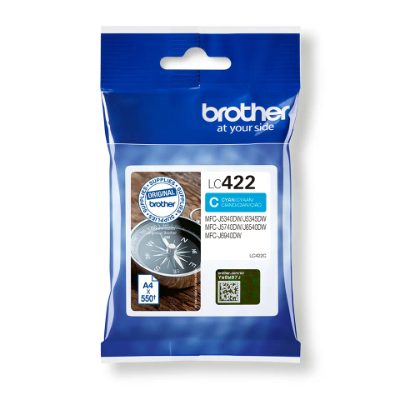 Brother LC422C, Ink Cartridge, Cyan