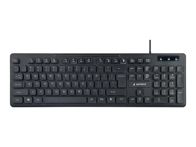 Gembird | "Rainbow" Backlight Multimedia Keyboard | KB-UML-02 | Keyboard | Wired | US | N/A | Black