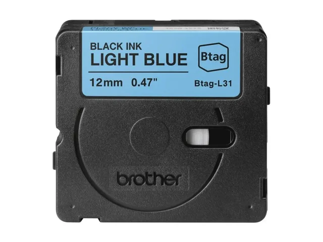 Brother BTAG-L31 | Black on Light Blue | Btag