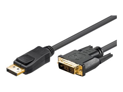 Goobay 51961 DisplayPort/DVI-D adapter cable 1.2, gold-plated, 2m, Goobay, DP to DVI-D