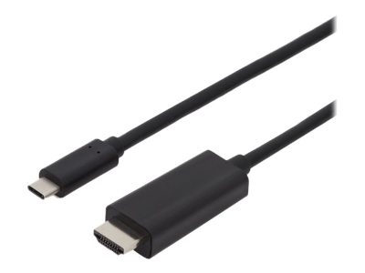 Digitus USB Type-C adapter cable, Type-C to HDMI A M/M, 2.0m, 4K/60Hz, 18GB, bl, gold, Digitus, USB Type-C adapter cable, AK-300330-020-S, USB-C to HDMI USB Type-C
