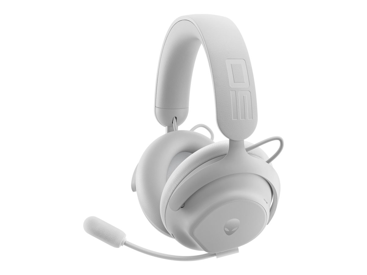 Dell Gaming Headset, Alienware Pro, Bluetooth, Over-Ear, Microphone, Lunar Light, Noise canceling, Wireless