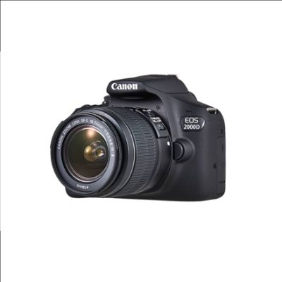 EOS, 2000D 18-55 III EU26, SLR Camera Kit, Megapixel 24.1 MP, ISO sensitivity (max) 12800, Display diagonal 3.0 ", Wi-Fi, Video recording, APS-C, Black