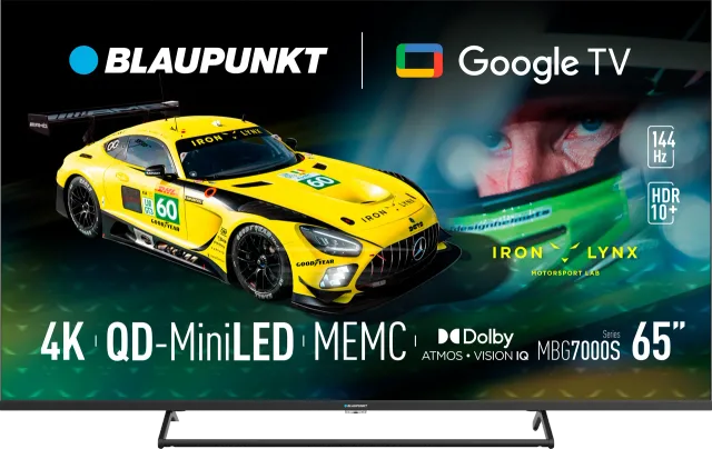 Blaupunkt Mini LED TV | 65MBG7000S | 65 | Smart TV | Google TV | Black